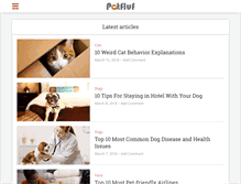 Tablet Screenshot of petfluf.com
